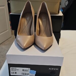 Alfani Women's Pink Leather Heels